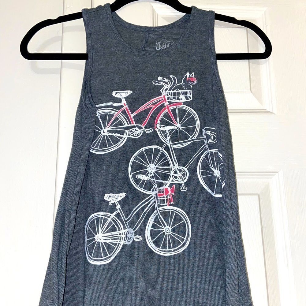 Justice flowy graphic tank top